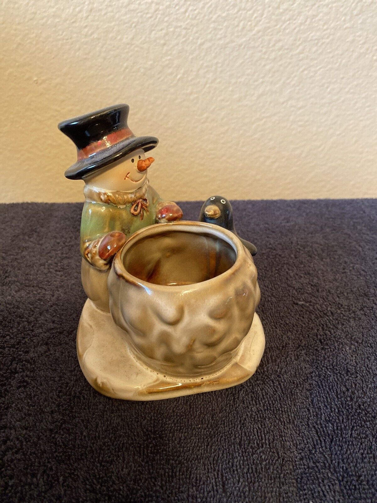 Yankee Candle - Snowman and Holder Design Genuine Free Shipping Penguin NEW Kansas City Mall