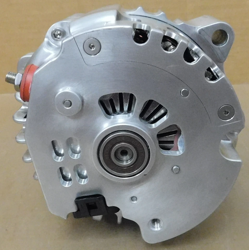 Alternador de aluminio Billet Specialties 12050, 12V 170amp, Int Reg, anodizado, ventilador Foto 4 de 4