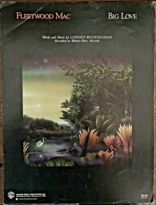 Fleetwood Mac Big Love 1987 Sheet Music Lindsey Buckingham Tango In The Night Ebay ebay