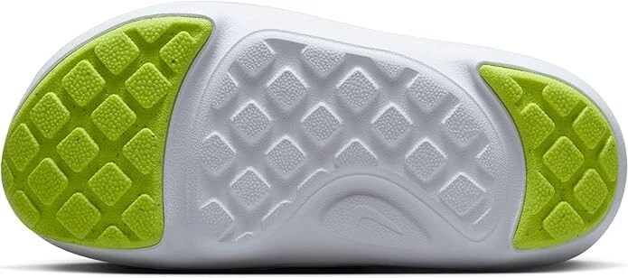 Sandalias Nike Aqua Swoosh para niños pequeños (blanco/platino puro/voltio) talla 12 Foto 3 de 4