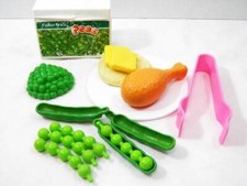  Fisher Price Fun with Food Play Chicken Dinner, Peas, Mashed Potatos, Butter