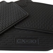 Floor Mats For Car Set Of All Weather Oem Mazda Cx-30 2020-2025 Grey Letters