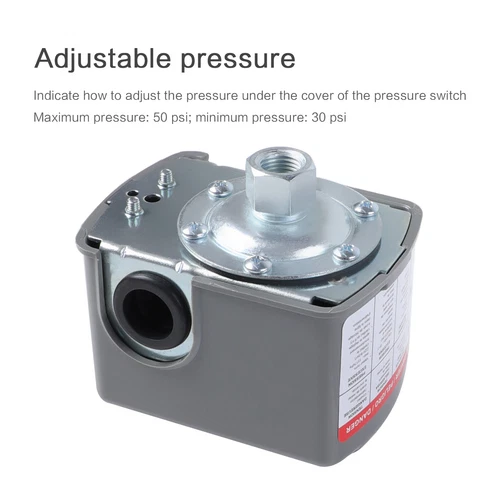 30-50 PSI Well Water Pump Pressure Control Switch Adjustable Double Spring Pole - Bild 2 von 10