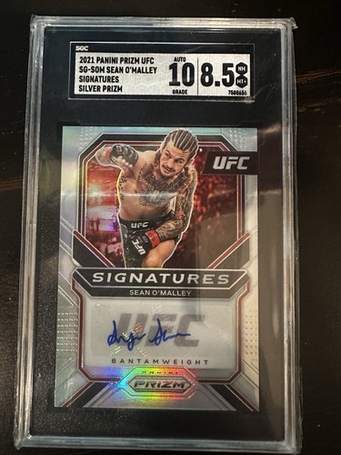 Sean O'Malley [Silver] #SG-SOM 2021 Panini Prizm UFC Signatures card