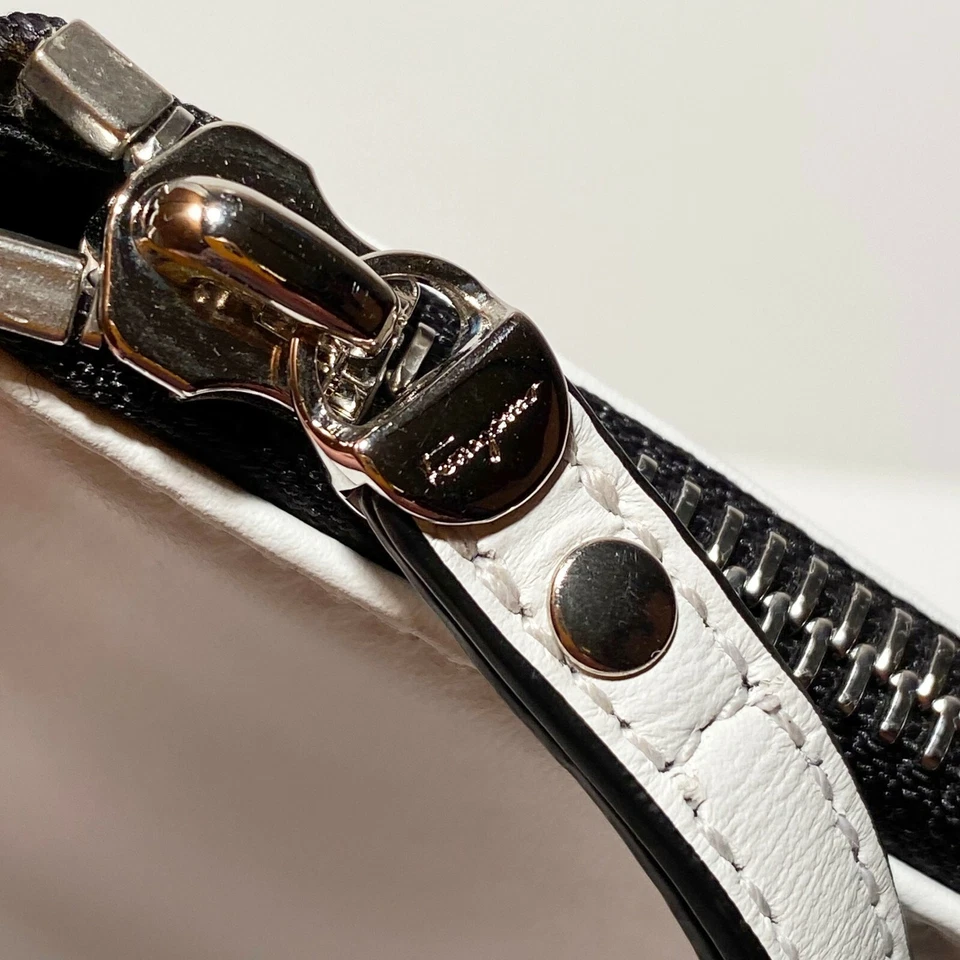 NWT FERRAGAMO White Leather iPad Tablet Satchel Document Bag Purse Men Women - Image 4 of 4