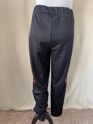 Adidas Black Side Triple Striped Zip Bottom Track/Warm-Up Pants - Picture 5 of 12