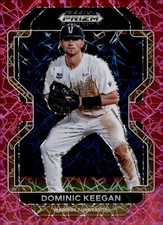 2022 Panini Prizm Draft Picks - Neon Pink Velocity #PDP134 Dominic Keegan (RC)