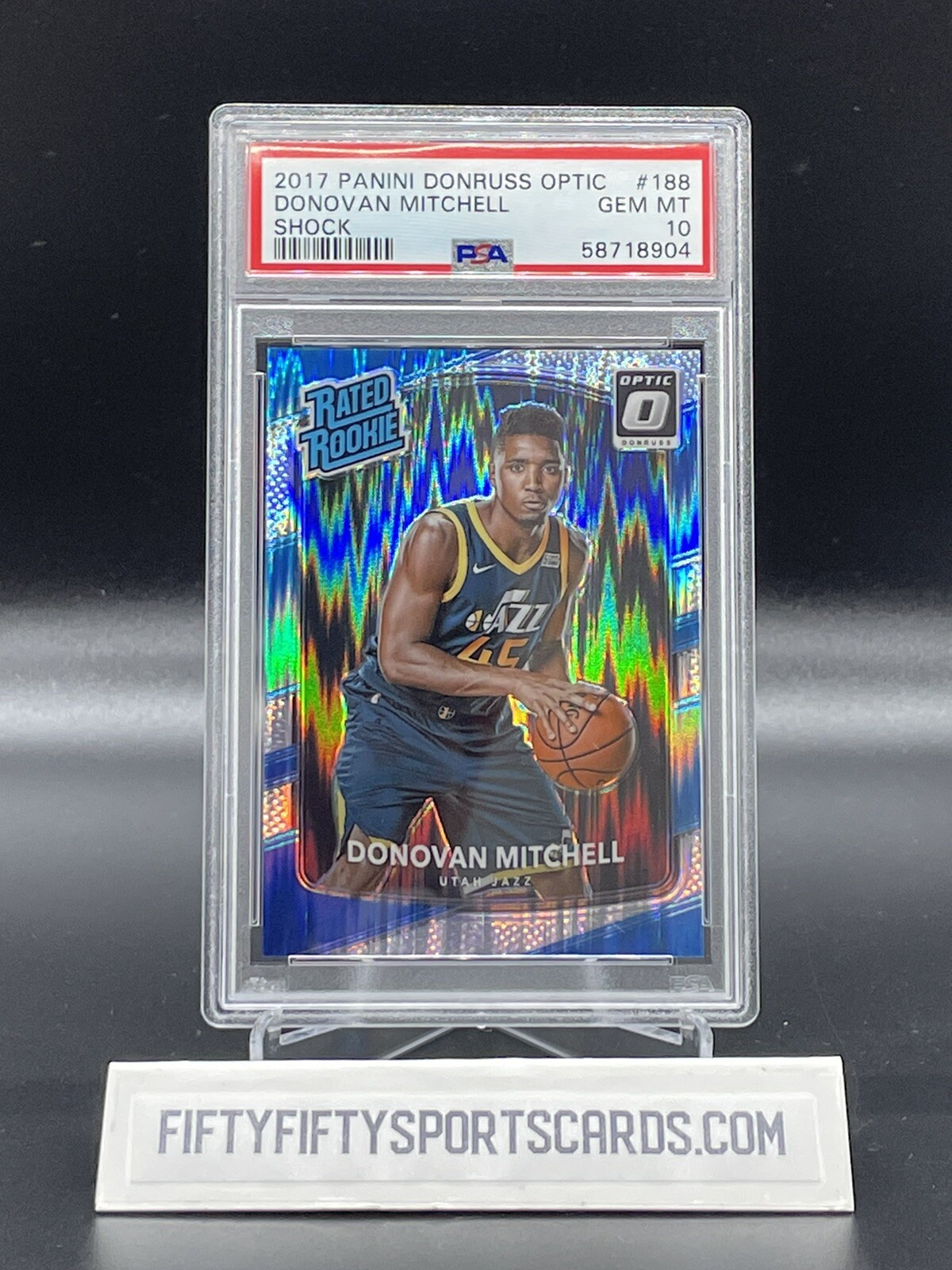 Donovan Mitchell 2017 Optic #188 Shock Price Guide - Sports Card