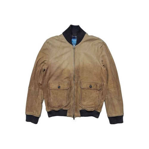 GANT 90s Wool Leather Award Jacket Gray x Brown | eBay