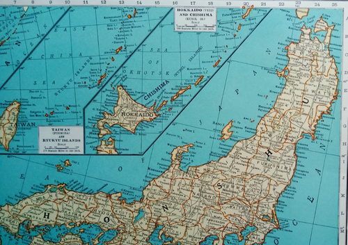 Vintage 1936 Atlas Map World War WW II China Japan Korea Thailand Vietnam Taiwan - Picture 4 of 13