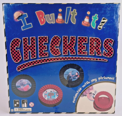 Original I built It! Checkers Customize With Any Pictures. New in Box. Sealed.