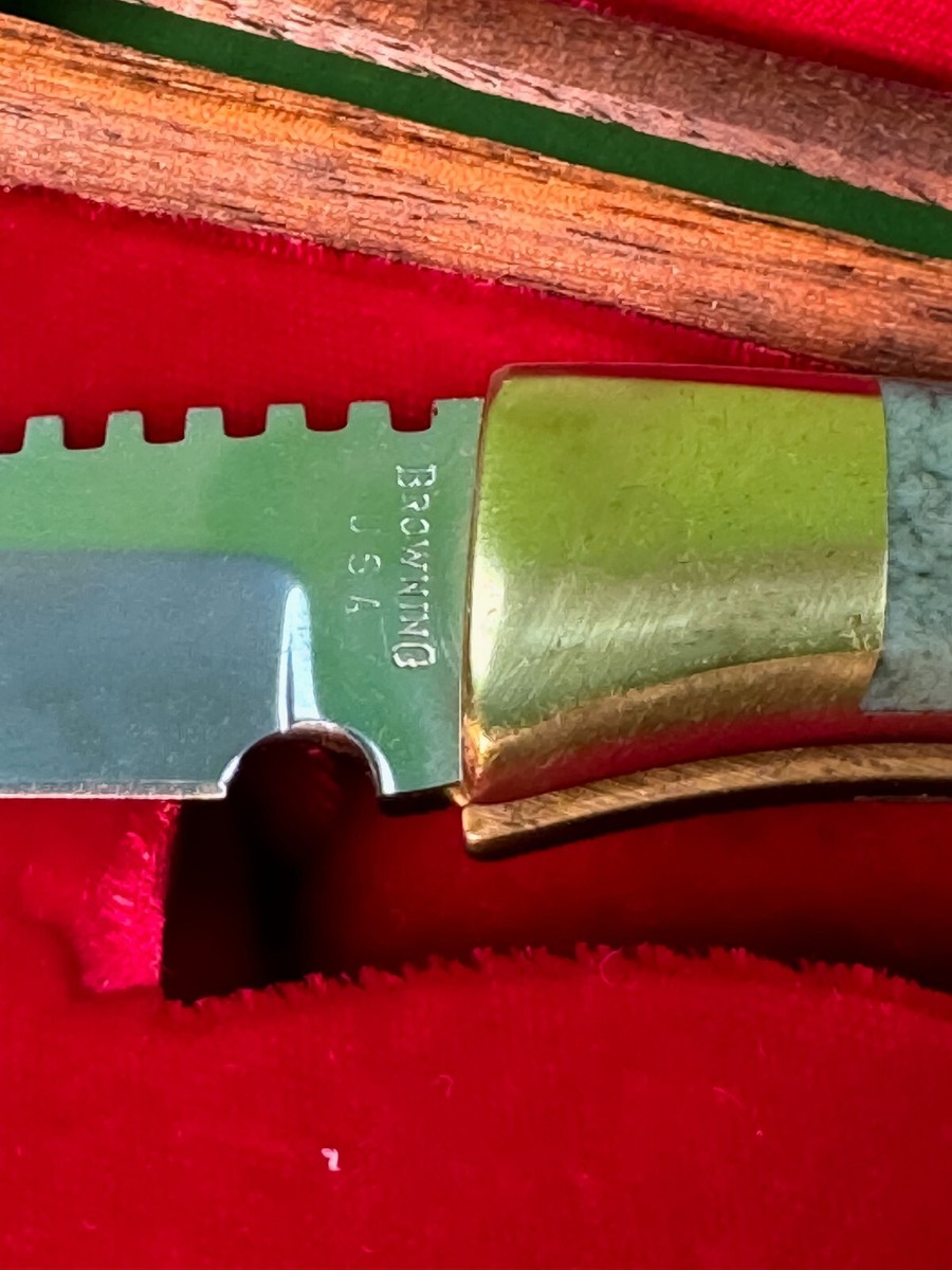 超希少！！browning wyoming jade collection Browning Wyoming Jade Collection Great Divide Knife 1940 of