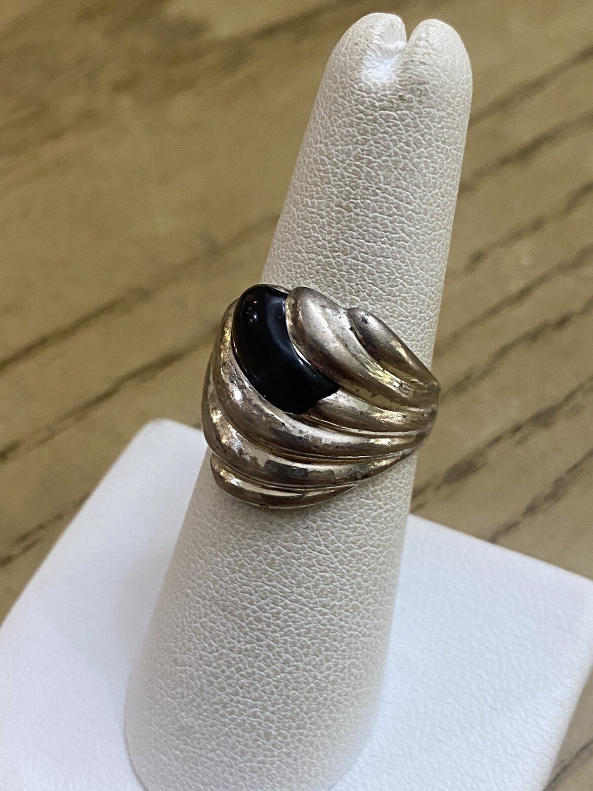 Silver Cloud Designer Signed Sterling Silver Blac… - image 3