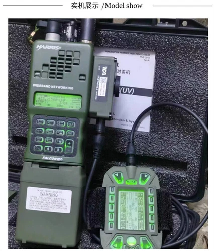 US Ware! HARRIS TCA PRC 152A Funkgerät 15W Metall VHF UHF KDU Tastatur Anzeigeeinheit - Bild 8 von 26