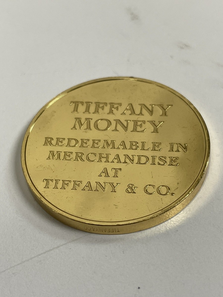 Tiffany & Co. $100 Gold Plated Tiffany Money Coin Token | eBay