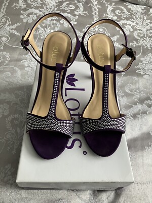 Low Heel Shoes Mauve Sandals And Matching Bag Lotus Purple