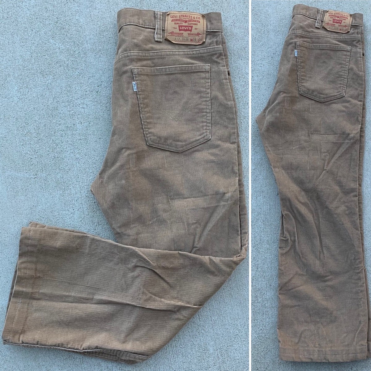 vintage Levi's 517 corduroy pants cords W 38 L 30 36 1/2 vintage Levi's 517 corduroy pants cords W 38 L 30 36 1/2