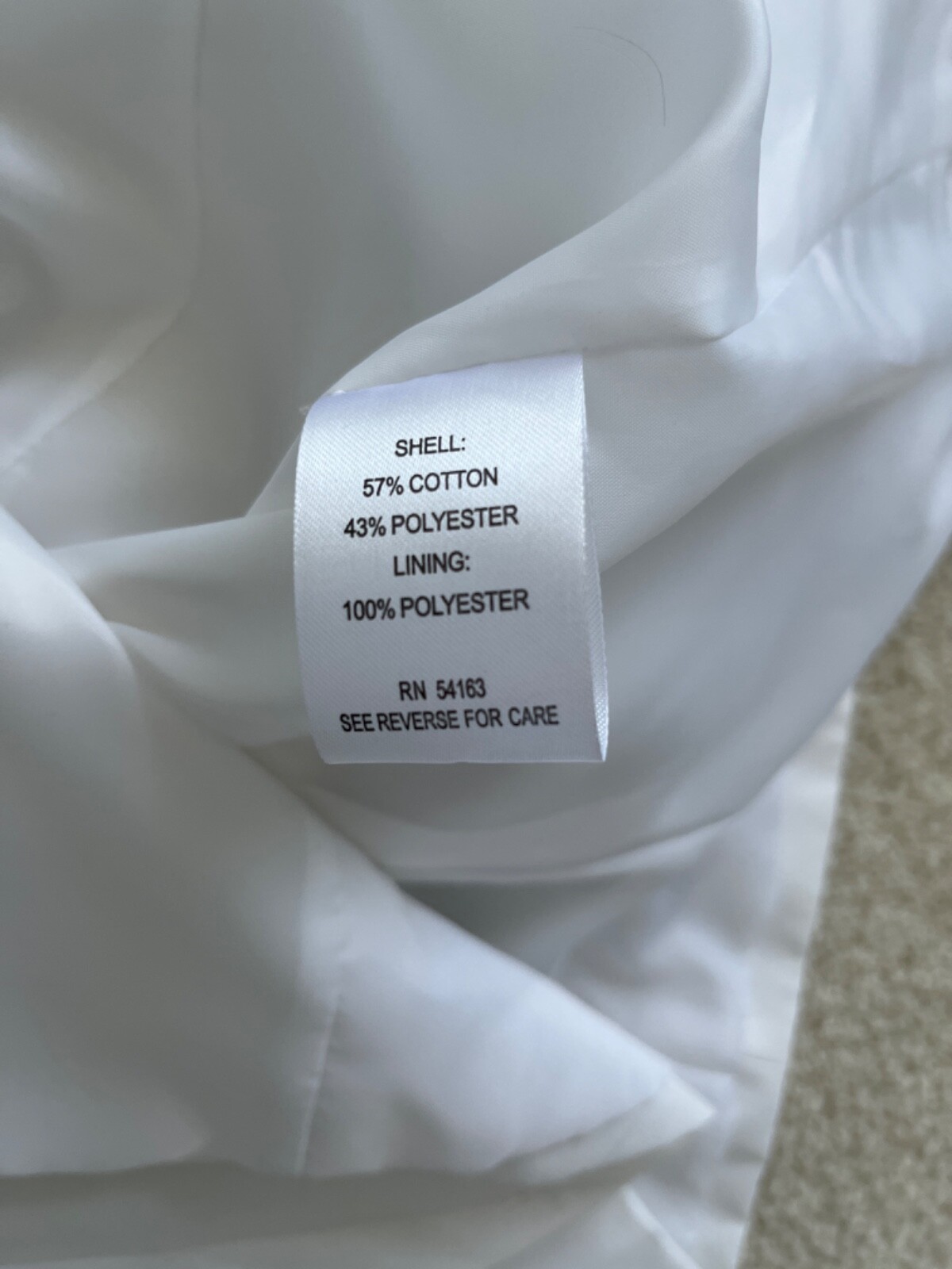 Calvin Klein, White lightweight jacket, silver bu… - image 6