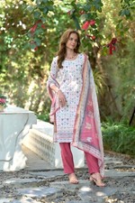 kurti set for women White color Cotton with print