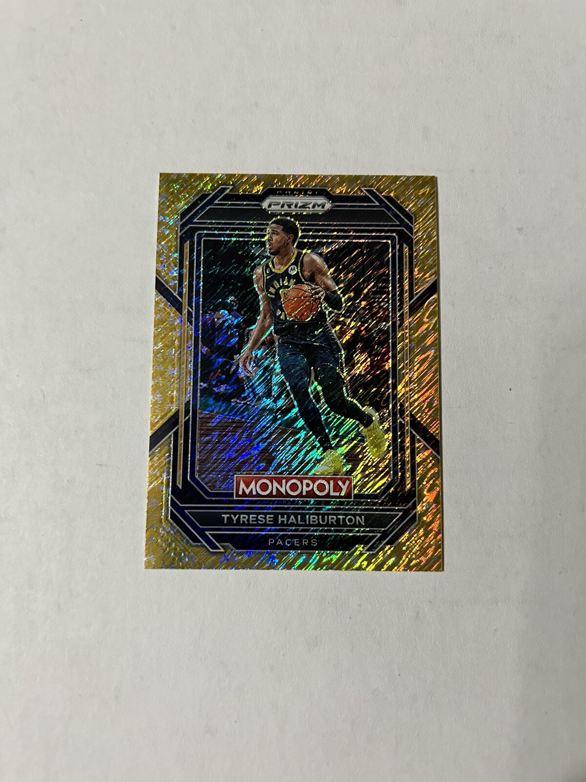 2022-23 Panini Prizm Monopoly Tyrese Haliburton Gold Money Shimmer /500