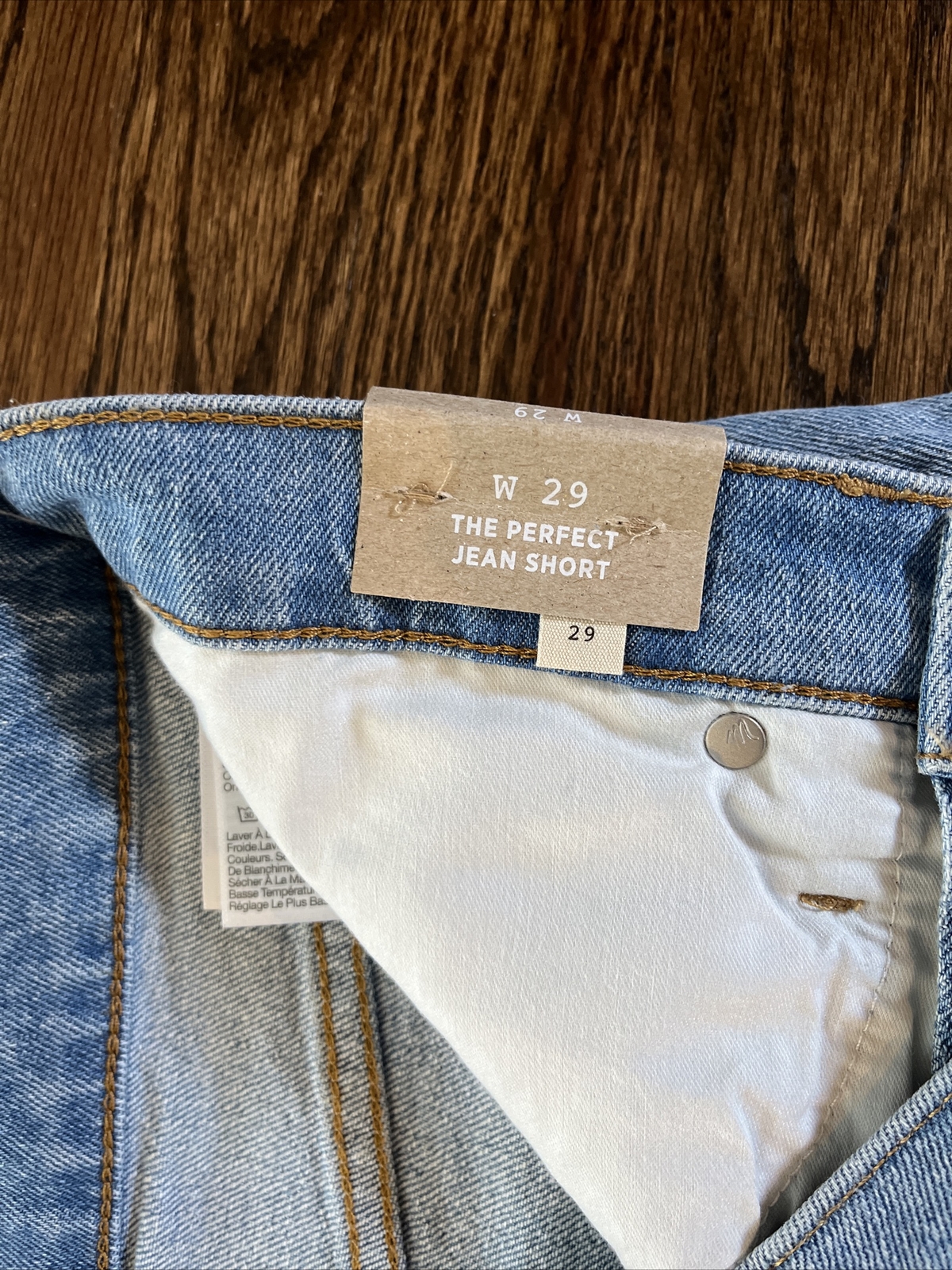 MADEWELL The Perfect Jean Short Destressed Size 29 NF039 New with Tags - View 5