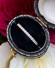 Image of Brilliant Cut Diamond Half Eternity Wedding Ring 0.28ct 18ct Yellow Gold