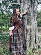 18th century Reenactment wool Claire Fraser set bust size up to 48