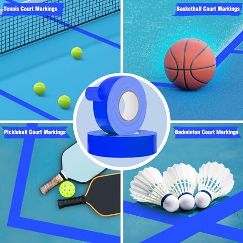 230 Feet Outdoor Pickleball Court Tape, 2 Inches Wide, Pickleball Court