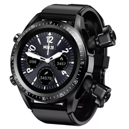 Smart Watch Men Smartwatch 2 In 1 Stereo Wireless Earphones For Android iOS