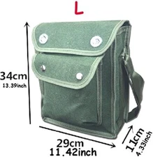 Durable Electrician Tool Bag Shoulder Strap Canvas Storage Utility Tools Pocket