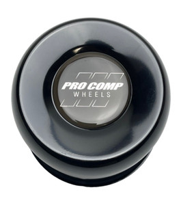 Pro Comp Matte Flat Black Wheel Center Cap - Stamped Logo, Fits Various Pro Comp Wheels