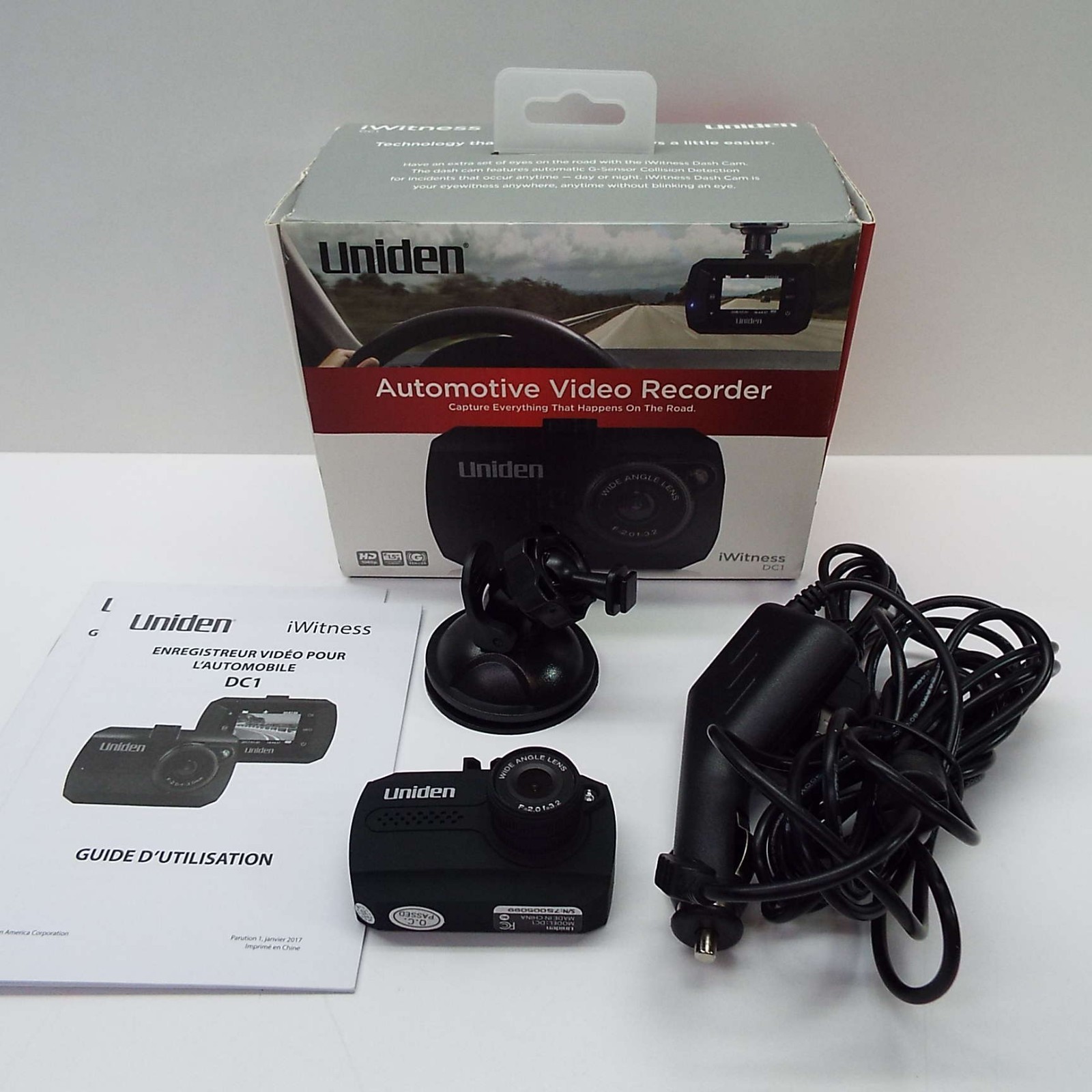 UNIDEN AUTOMOTIVE VIDEO RECORDER IWITNESS DC1 (LOOK DESCRIPTION) F2900