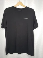 SIMMS MEN'S SHORT SLEEVE GRAPHIC PRINT T-SHIRT MEDIUM M BLACK 