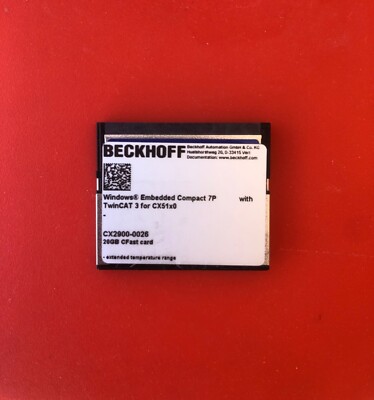 BRAND NEW CX2900-0026 CFast card Windows Embedded Compact 7pTwincat 3- FREE SHIP