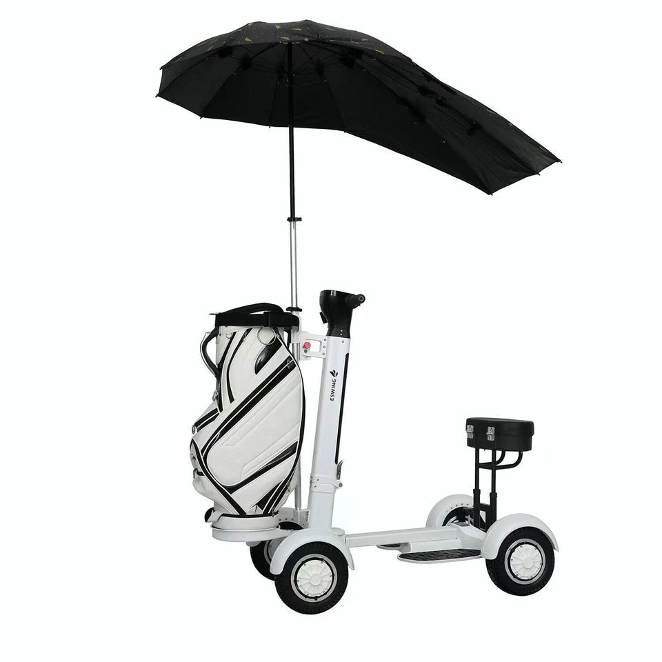 In Stock Now! Foldable Electric Golf Scooter Added Seat And Sunshade