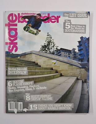 Skateboarder Magazine List Issue, January 2003, Vol. 12, No. 5, Janoski Hunter