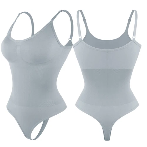 Women Shapewear Bodysuit Tummy Control Body Shaper Sculpting Snatched Waist Cami - Picture 36 of 48