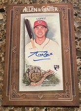 2022 UD ALLEN & GINTER RC ALEJO LOPEZ AUTO CINCINNATI REDS THE WORLDS CHAMPIONS