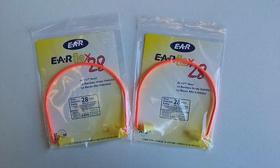 (LOT OF 2) 3M E-A-Rflex 28 Semi-Aural Hearing Protection, NRR 28 - 3201000 