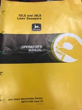 John Deere Operator's Manual 32LX & 38LS Lawn Sweepers #OMTY21586 