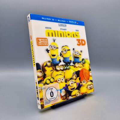 Minions 3D und 2D Blu-Ray Film im Pappschuber