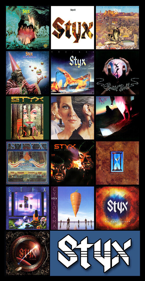 STYX album discography magnet (4.5" x 3.5") the mission