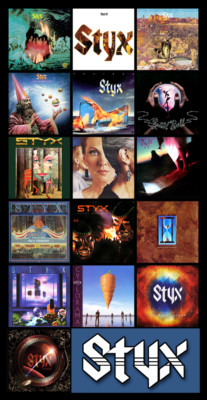 STYX album discography magnet (4.5'' x 3.5'') the mission