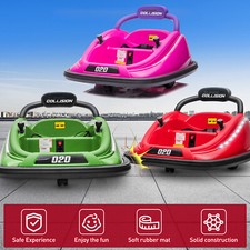 12V Kids Bumper Car Twins Motor, w/ Parent Remote Control Light 360  Rotation