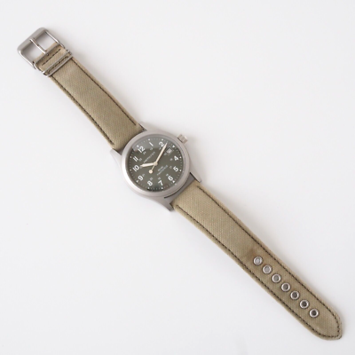 Hamilton Khaki Mechanical 000095 Manual Green Dial 38 mm Used | eBay