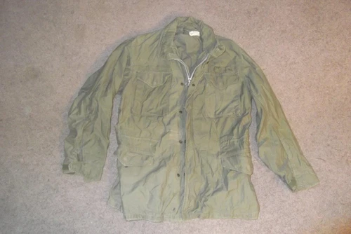 Military Field Jacket Medium Long Vintage M65 VietnamEra Reenactment Men Boys#52