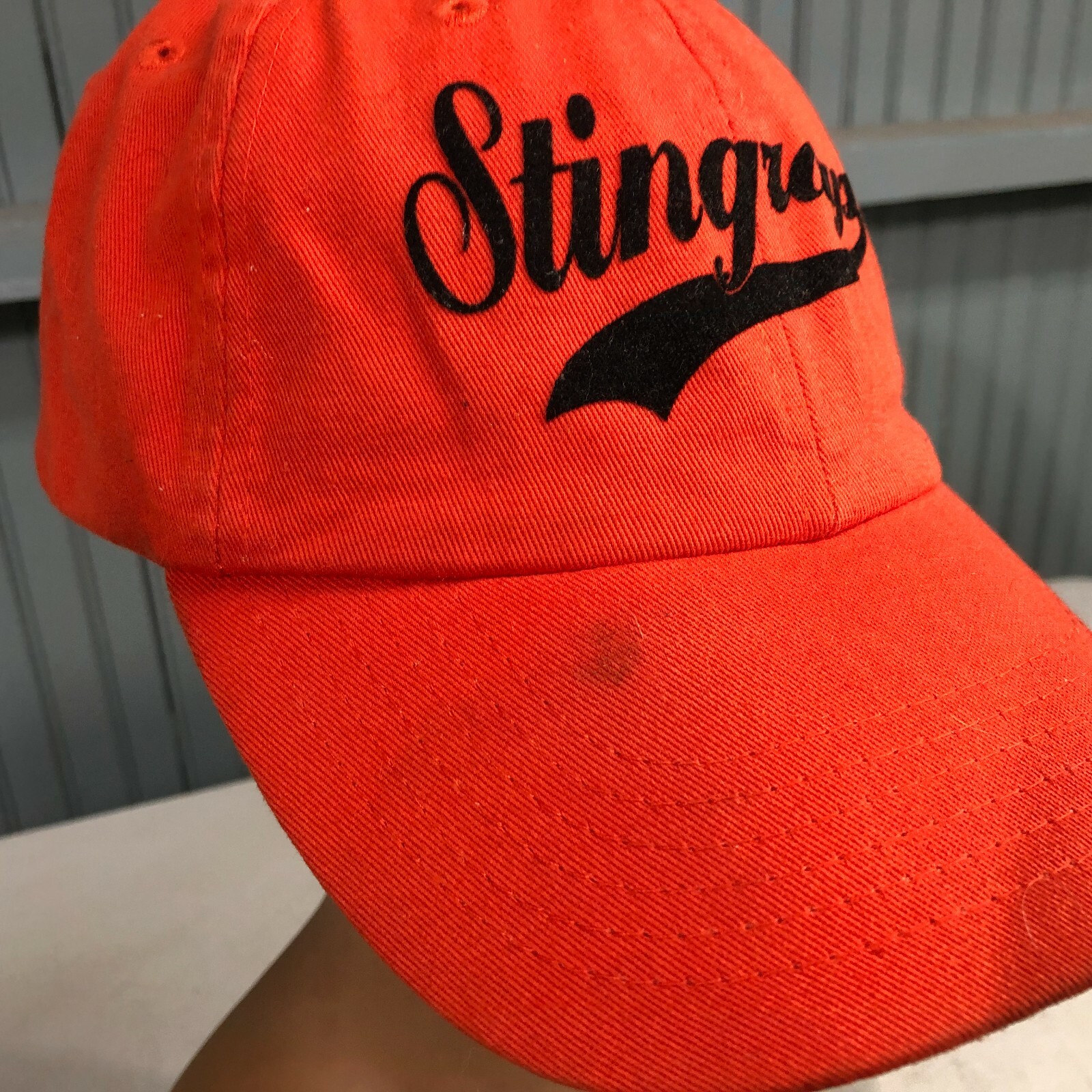 Stingrays Script Orange Strapback Baseball Cap Hat - image 3