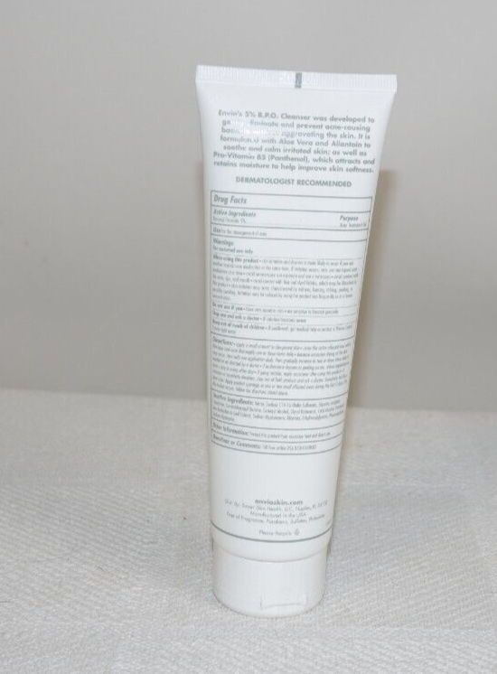 ENVIO Benzoyl Peroxide 5 Cleanser Medical Grade Acne Treatment 4.5