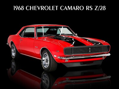 1966 Chevrolet Camaro RS Z/28 NEW METAL SIGN: Great Resto in Red