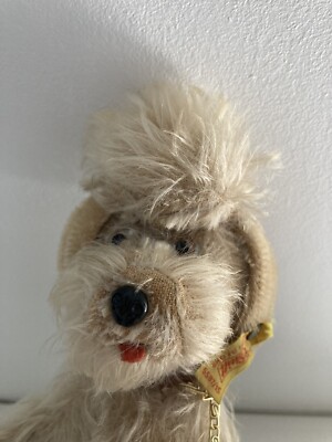 Steiff ancien Jouet Chien Caniche Puddle Snobby Toy
